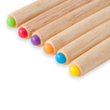 6pcs Stainless Steel Fondue Forks Cheese Fondue Sticks Smore Sticks with Wooden Handle Heat Resistant for Chocolate Cheese