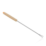 6pcs Stainless Steel Fondue Forks Cheese Fondue Sticks Smore Sticks with Wooden Handle Heat Resistant for Chocolate Cheese - Extra Image