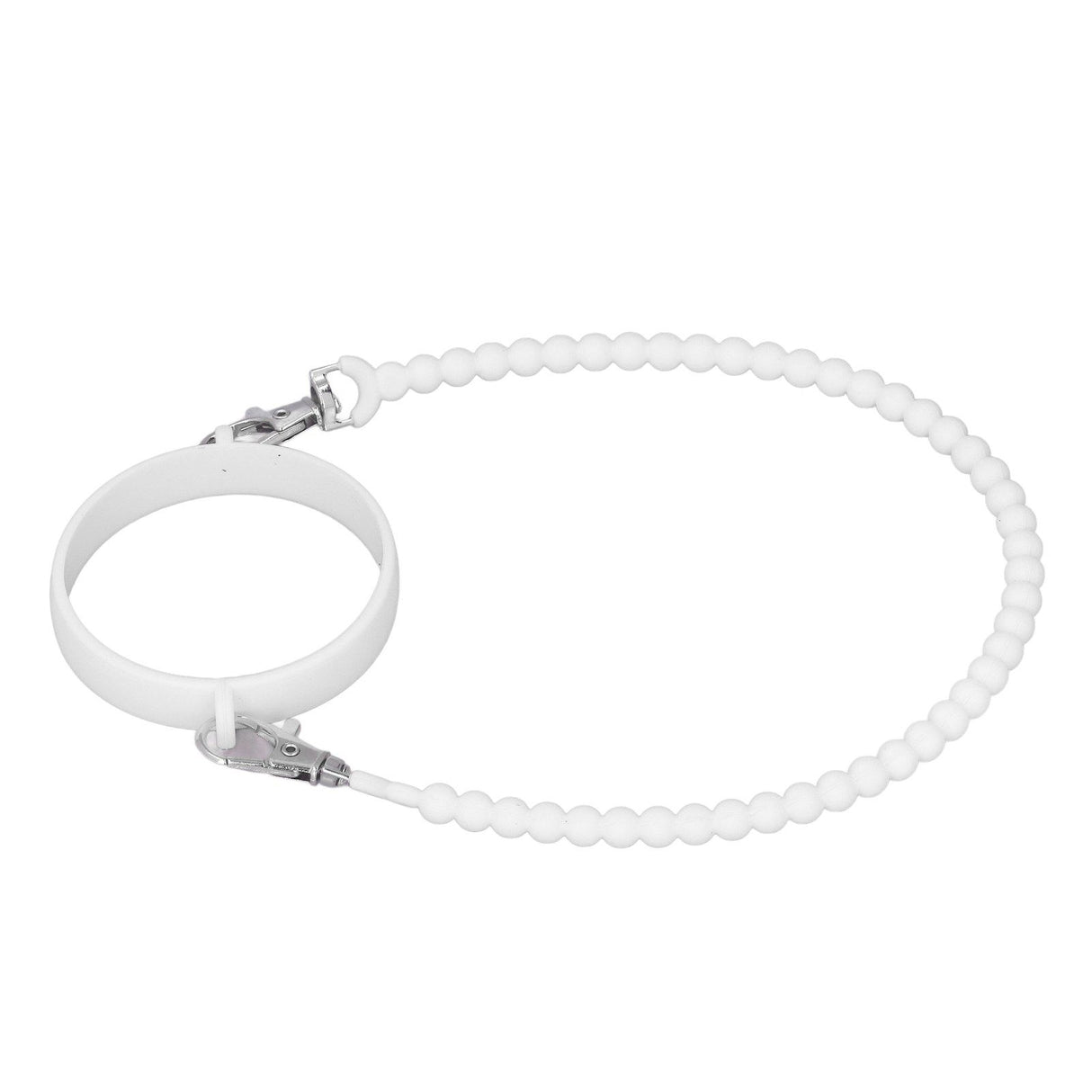 Water Bottle Handle Strap Portable Reliable Multifunctional 37cm Silicone Water Bottle Sling for Outdoor White
