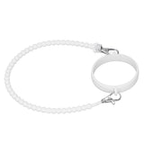 Water Bottle Handle Strap Portable Reliable Multifunctional 37cm Silicone Water Bottle Sling for Outdoor White