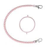 Water Bottle Handle Strap Portable Reliable Multifunctional 37cm Silicone Water Bottle Sling for Outdoor Pink
