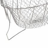 Stainless Steel Frying Basket Foldable Moderate Mesh Density Versatile Cooking Strainer Net for Kitchen