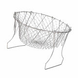 Stainless Steel Frying Basket Foldable Moderate Mesh Density Versatile Cooking Strainer Net for Kitchen