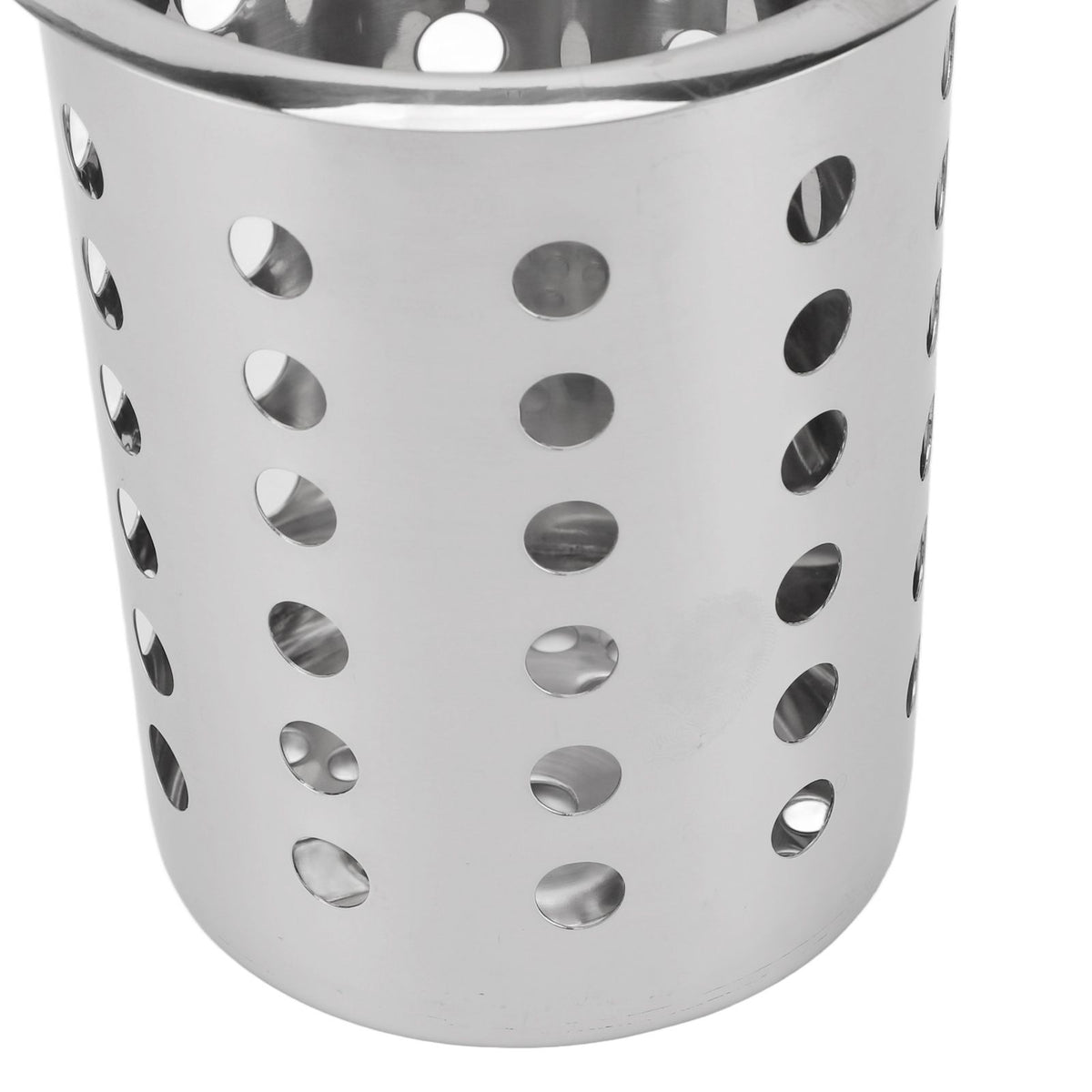 Kitchen Utensil Holder Multipurpose Large Capacity Mess Proof 304 Stainless Steel Utensil Holder for Countertop With Holes