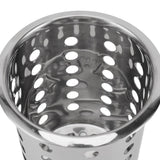 Kitchen Utensil Holder Multipurpose Large Capacity Mess Proof 304 Stainless Steel Utensil Holder for Countertop With Holes - Extra Image
