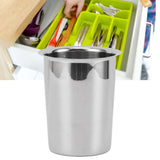 Kitchen Utensil Holder Multipurpose Large Capacity Mess Proof 304 Stainless Steel Utensil Holder for Countertop Without Holes