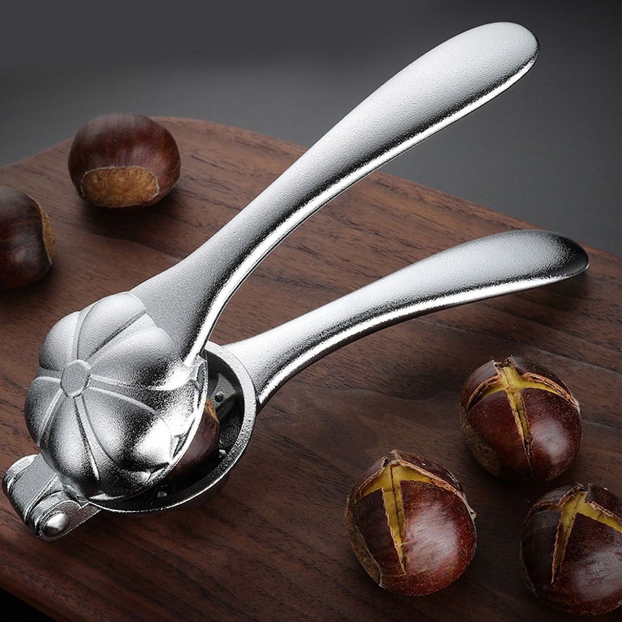 Chestnut Clip Peeler Nut Cracker Aluminum Alloy Multifunctional Labor Saving Walnut Plier Opener
