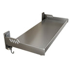 Wall Mount Kitchen Shelf Carbon Steel Punch Free Multifunctional Floating Shelf Hanging Spice Rack for Utensils