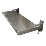 Wall Mount Kitchen Shelf Carbon Steel Punch Free Multifunctional Floating Shelf Hanging Spice Rack for Utensils