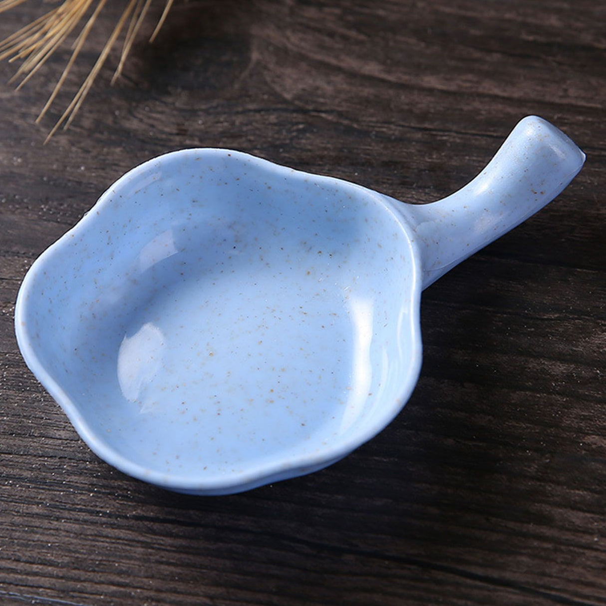 Small Dish Blue Multifunctional Safe Durable Reusable Small Dipping Sauce Bowls with Handle for Kitchen Restaurant
