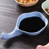 Small Dish Blue Multifunctional Safe Durable Reusable Small Dipping Sauce Bowls with Handle for Kitchen Restaurant