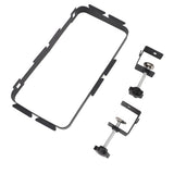 Trash Bag Holder Rack with Adjustable Clamp Hanging Stand Carbon Steel Portable Heavy Load Garbage Hook for Cabinet Camp