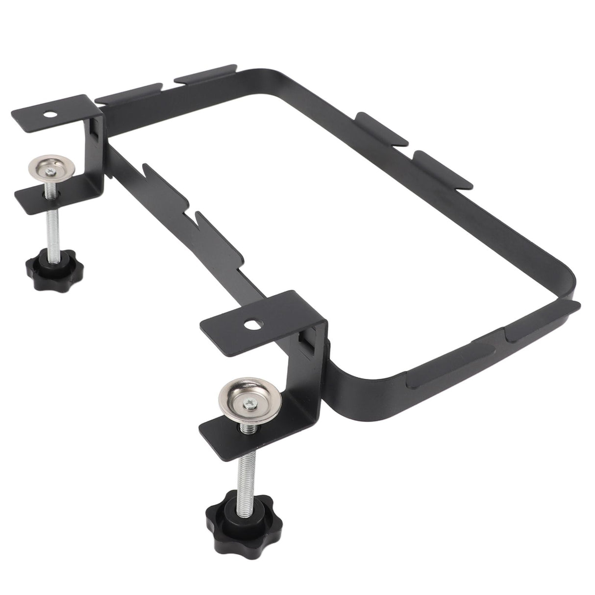 Trash Bag Holder Rack with Adjustable Clamp Hanging Stand Carbon Steel Portable Heavy Load Garbage Hook for Cabinet Camp