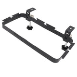 Trash Bag Holder Rack with Adjustable Clamp Hanging Stand Carbon Steel Portable Heavy Load Garbage Hook for Cabinet Camp - 45-Degree Angle
