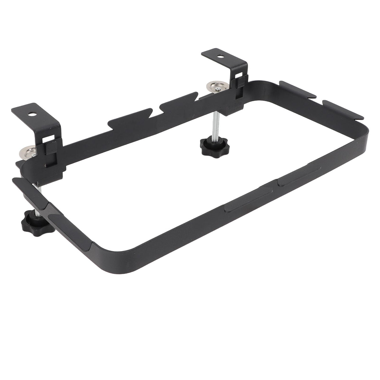 Trash Bag Holder Rack with Adjustable Clamp Hanging Stand Carbon Steel Portable Heavy Load Garbage Hook for Cabinet Camp