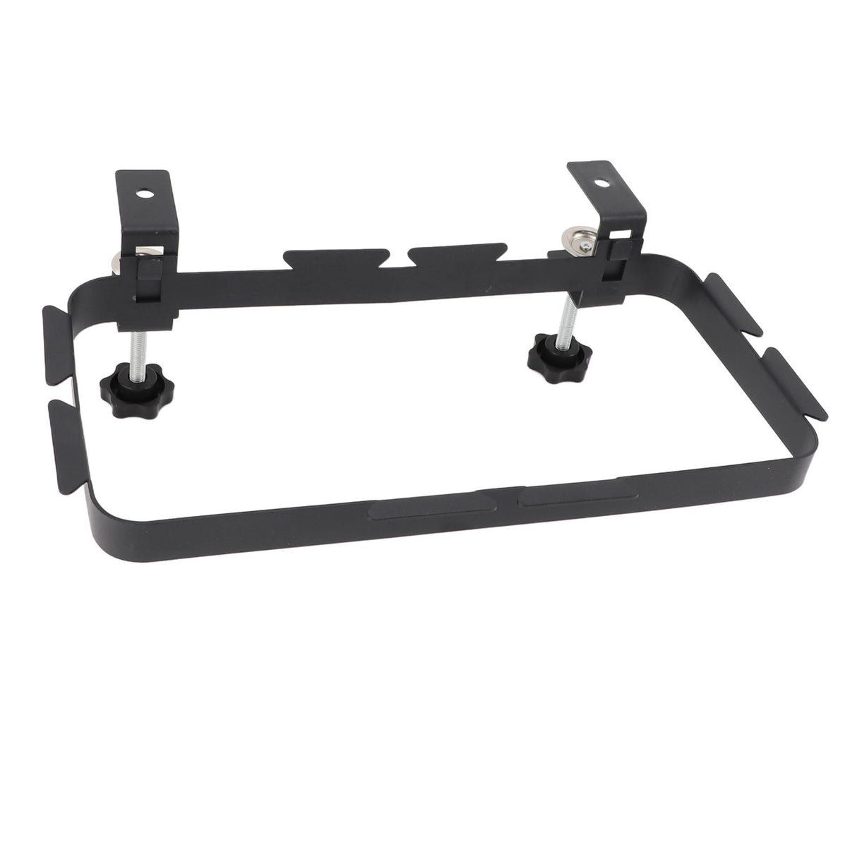 Trash Bag Holder Rack with Adjustable Clamp Hanging Stand Carbon Steel Portable Heavy Load Garbage Hook for Cabinet Camp