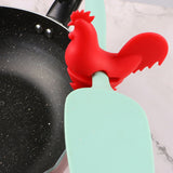 Kitchen Rooster Pot Clip Soft Elastic Silicone Rooster Kitchen Accessories Clip for Home Red