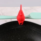 Kitchen Rooster Pot Clip Soft Elastic Silicone Rooster Kitchen Accessories Clip for Home Red