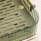 Dish Drain Tray Multipurpose Innovative Light Luxury Double Layers Efficient Draining Drain Tray for Tea Fruit Dish L
