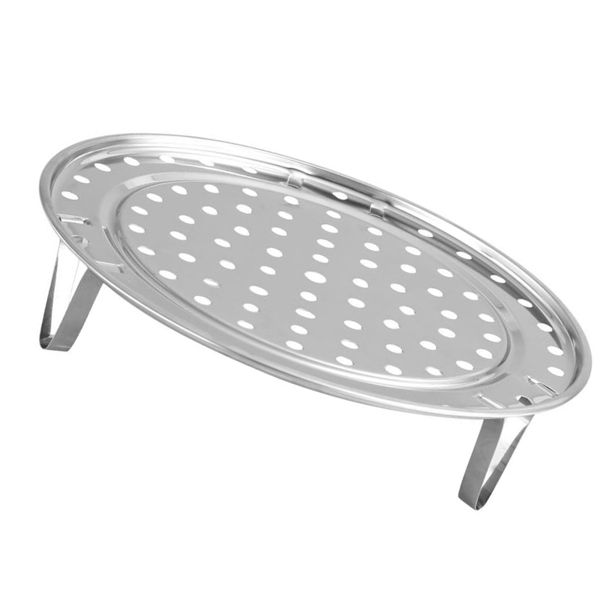 Steaming Rack with Removable Leg Stainless Steel Steam Tray Stand Cooking Bread Rack Kitchen Tool 22cm