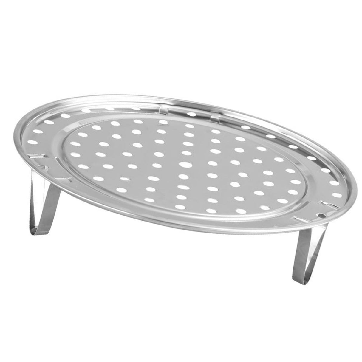 Steaming Rack with Removable Leg Stainless Steel Steam Tray Stand Cooking Bread Rack Kitchen Tool 22cm