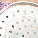 Steaming Rack with Removable Leg Stainless Steel Steam Tray Stand Cooking Bread Rack Kitchen Tool 22cm