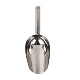 Stainless Steel Ice Scoop Multipurpose Thickened Rustproof Dishwasher Safe Metal Ice Scoop for Ice Cube Candy Flour Sugar L - Extra Image