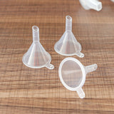 Mini Funnel Clear Wide Mouth Plastic Multi Purpose Dishwasher Safe Small Funnel for Lab Bottle Perfume Spice Powder