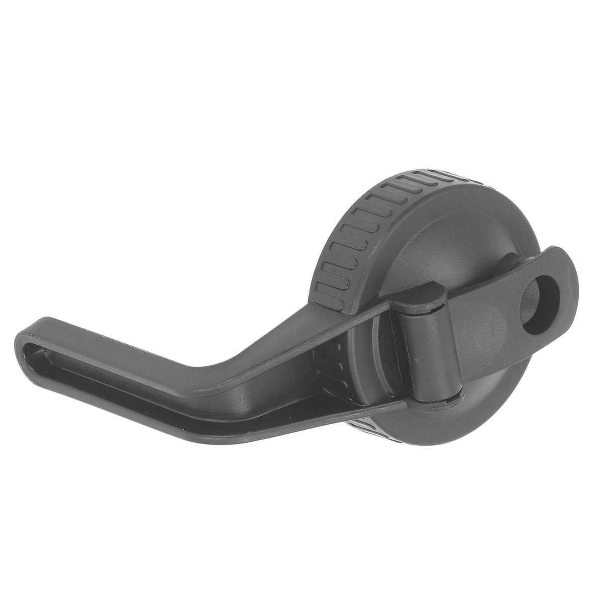 Pour Spout Lid Black Flip Cap Lid Sealing Plastic Wide Mouth Lid with Handle for Mason Jar 70mm Mouth