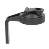 Pour Spout Lid Black Flip Cap Lid Sealing Plastic Wide Mouth Lid with Handle for Mason Jar 70mm Mouth
