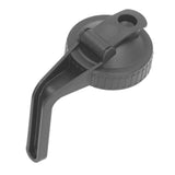 Pour Spout Lid Black Flip Cap Lid Sealing Plastic Wide Mouth Lid with Handle for Mason Jar 70mm Mouth - Extra Image