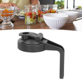 Pour Spout Lid Black Flip Cap Lid Sealing Plastic Wide Mouth Lid with Handle for Mason Jar 70mm Mouth - Extra Image