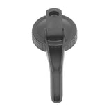 Pour Spout Lid Black Flip Cap Lid Sealing Plastic Wide Mouth Lid with Handle for Mason Jar 70mm Mouth