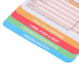 3 Pack Pot Sheets Magnet Set Fryer Pressure Cooker Keto Food Perfect Temperature Cooking Time Guide for Meat Beef Pork Vegetable Kitchen Gadgets