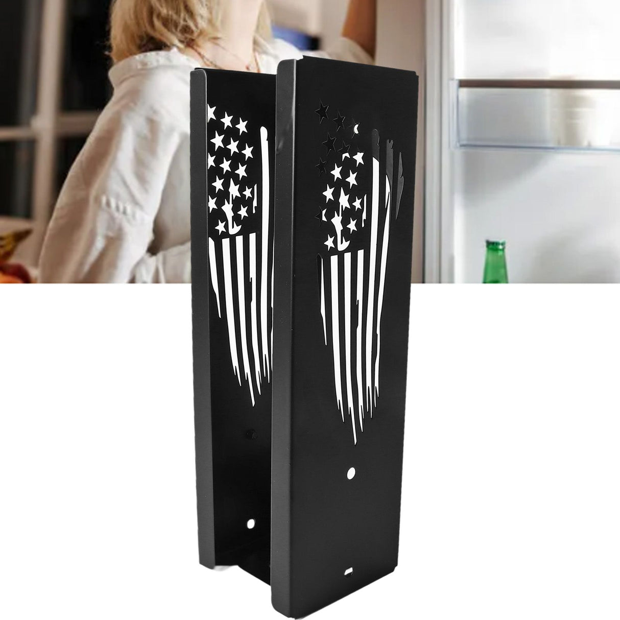 Can Cooler Holder with Bottle Opener Wall Mounted Can Cooler Holders 2 in 1 Metal Can Cooler Dispenser A