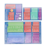 3pcs Fryer Magnetic Cheat Sheet Set Fryer Accessories Cook Times Fryer Accessory Magnet Sheet Quick Reference Guide for Cooking Frying