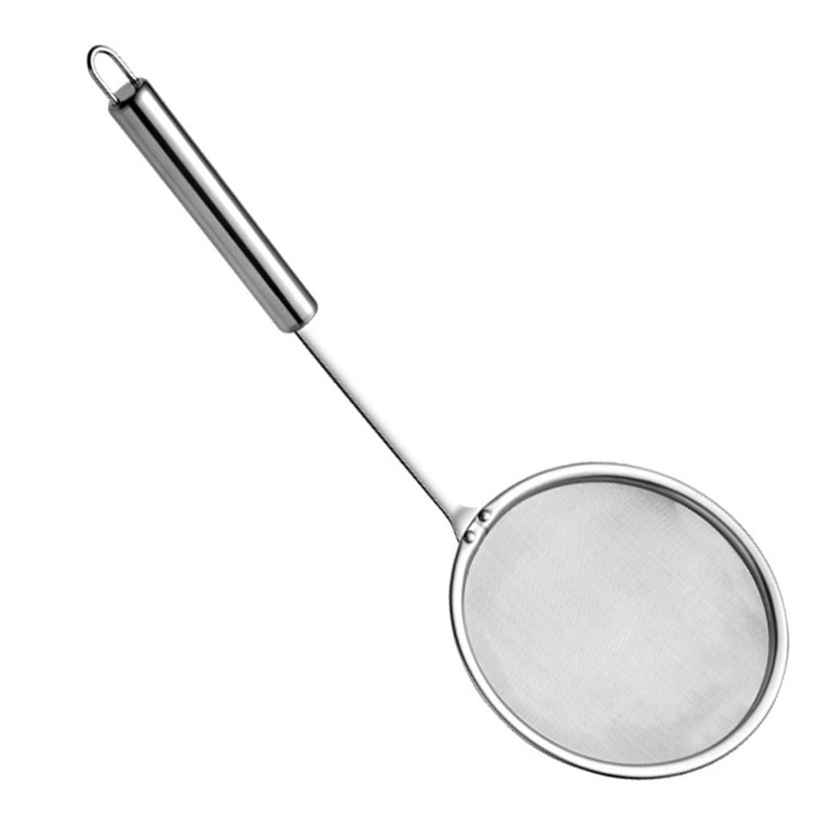 Skimmer Spoon Fat Strainer Stainless Steel Fine Mesh Long Handle Hot Pot Skimmer for Grease Foam Kitchen L