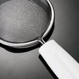 Fine Mesh Skimmer Spoon Stainless Steel Fine Mesh Food Strainer Kitchen Frying Tool for Oil Filter Skimming Grease Foam Small - Rear View