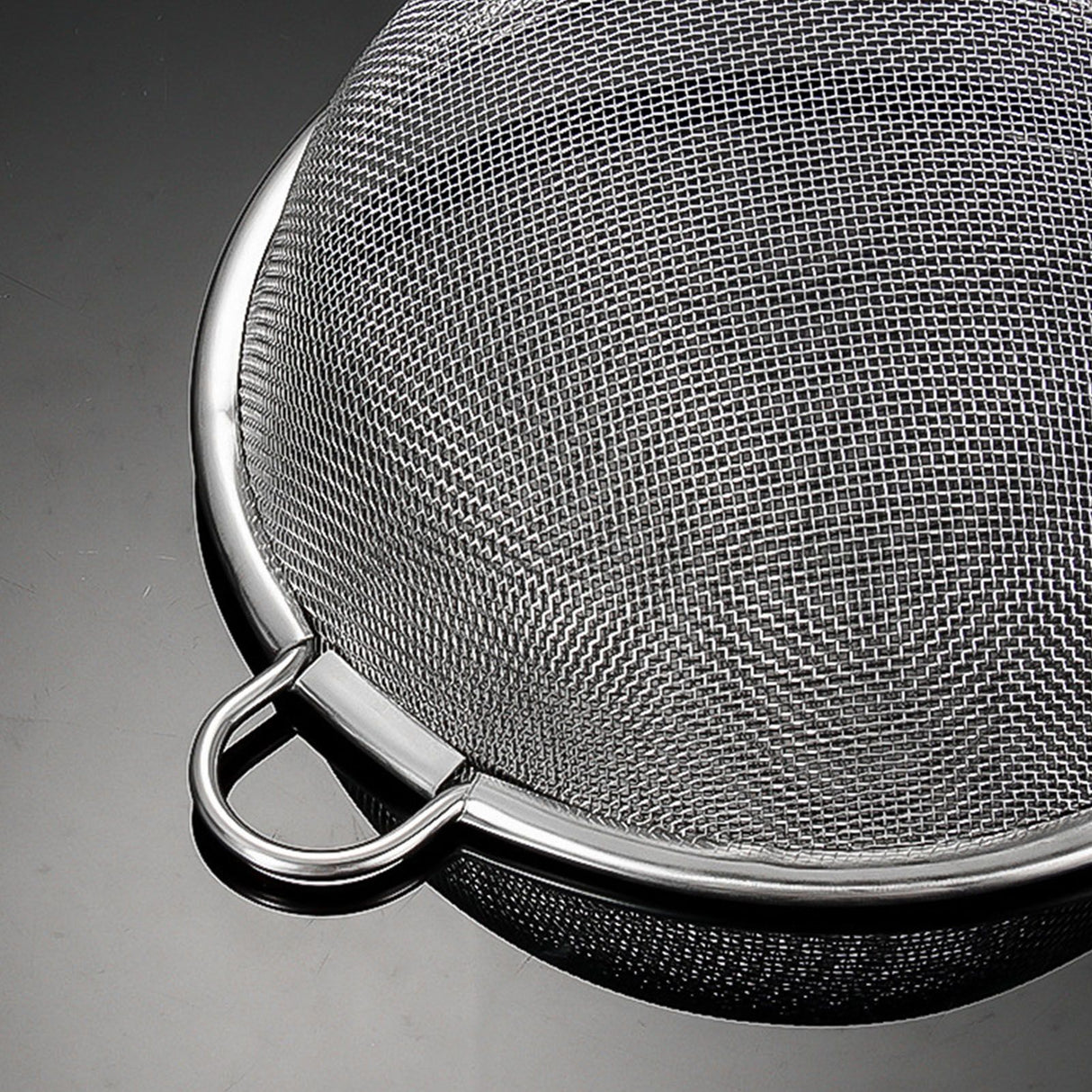 Fine Mesh Skimmer Spoon Stainless Steel Fine Mesh Food Strainer Kitchen Frying Tool for Oil Filter Skimming Grease Foam Small
