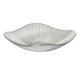 Transparent Grey Fruit Plate Large Plastic Serving Bowl Hand Made Candy Snack Bowl for Living Room Restaurant Party