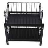 Under Sink Organizer Iron 2 Tier Pull Out Spice Rack Countertop Storage Shelf for Kitchen Bathroom Cabinet