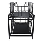 Under Sink Organizer Iron 2 Tier Pull Out Spice Rack Countertop Storage Shelf for Kitchen Bathroom Cabinet - Extra Image