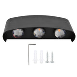 LED Wall Light Waterproof Decorative Background Wall Light Indoor and Outdoor 6W Warm White Light Wall Light 85‑265V