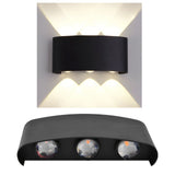 LED Wall Light Waterproof Decorative Background Wall Light Indoor and Outdoor 6W Warm White Light Wall Light 85‑265V