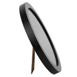 LED Dimmable Mirror with 3D Printing Moon Surface Pattern USB Make Up Mirror for Living Room Bedroom - Close-Up Angle