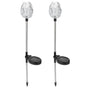 2PCS Solar Garden Light Waterproof Solar Powered Stake Lawn Lamp for Outdoor Courtyard Decor Warm Light