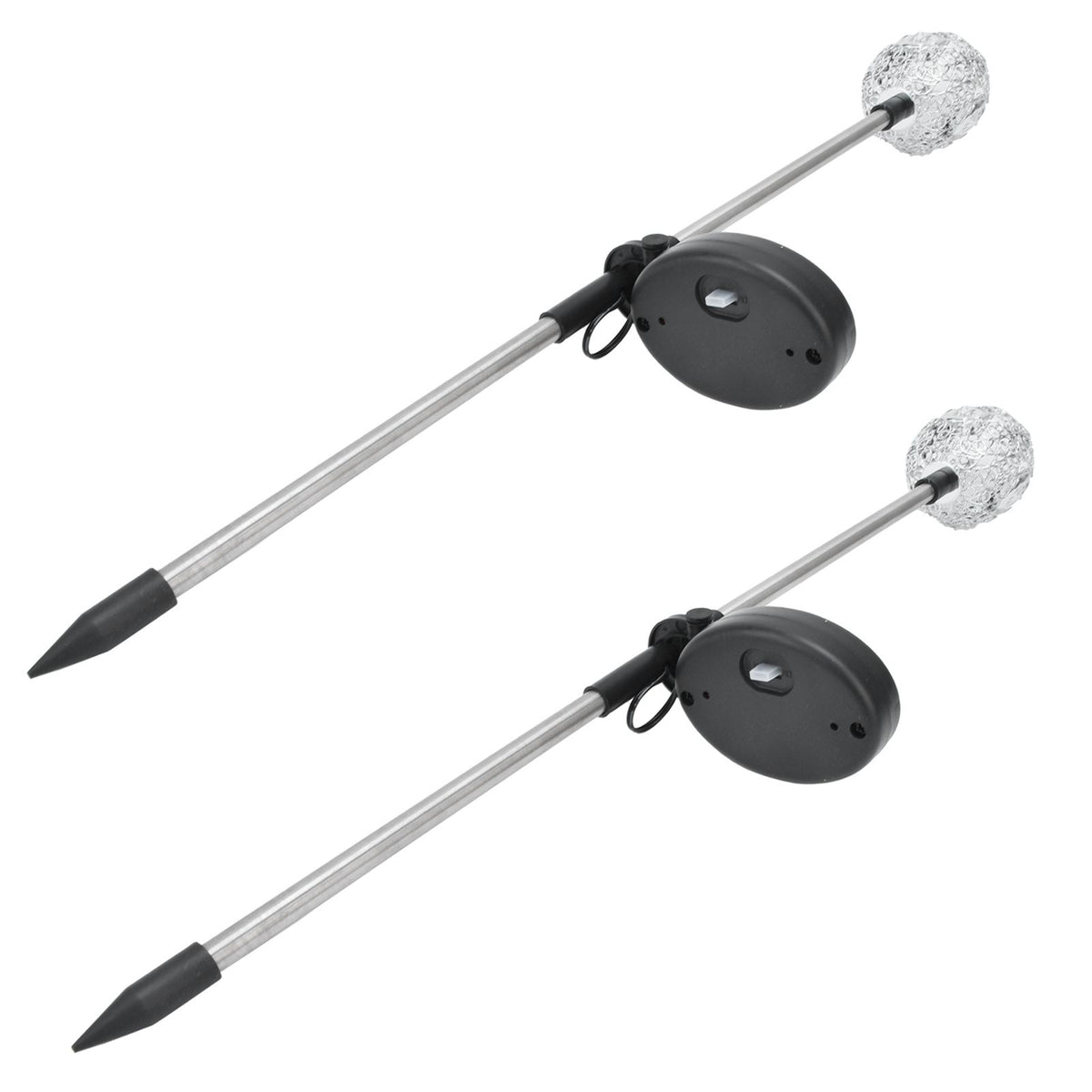 2PCS Solar Garden Light Waterproof Solar Powered Stake Lawn Lamp for Outdoor Courtyard Decor Warm Light