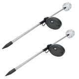 2PCS Solar Garden Light Waterproof Solar Powered Stake Lawn Lamp for Outdoor Courtyard Decor Warm Light