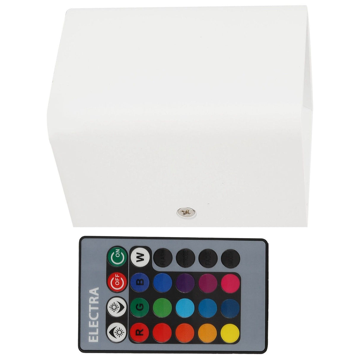 Wall Lamp RGBW Remote Control 5W Aluminum LED Wall Light for Bedroom Hallway StairsWhite Shell