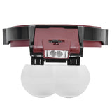 LED Head-mounted Jewelry Magnifying Glass Four Groups of Lenses Head-mounted Magnifier for Reading Painting Repairing Appreciating Jewelry